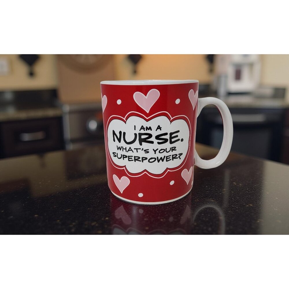 Valentines Day, Super Nurse Extra Large Mug for Tea, Coffee, or Hot Chocolate